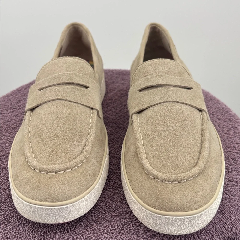 Cole Haan Beige Suede Loafers
